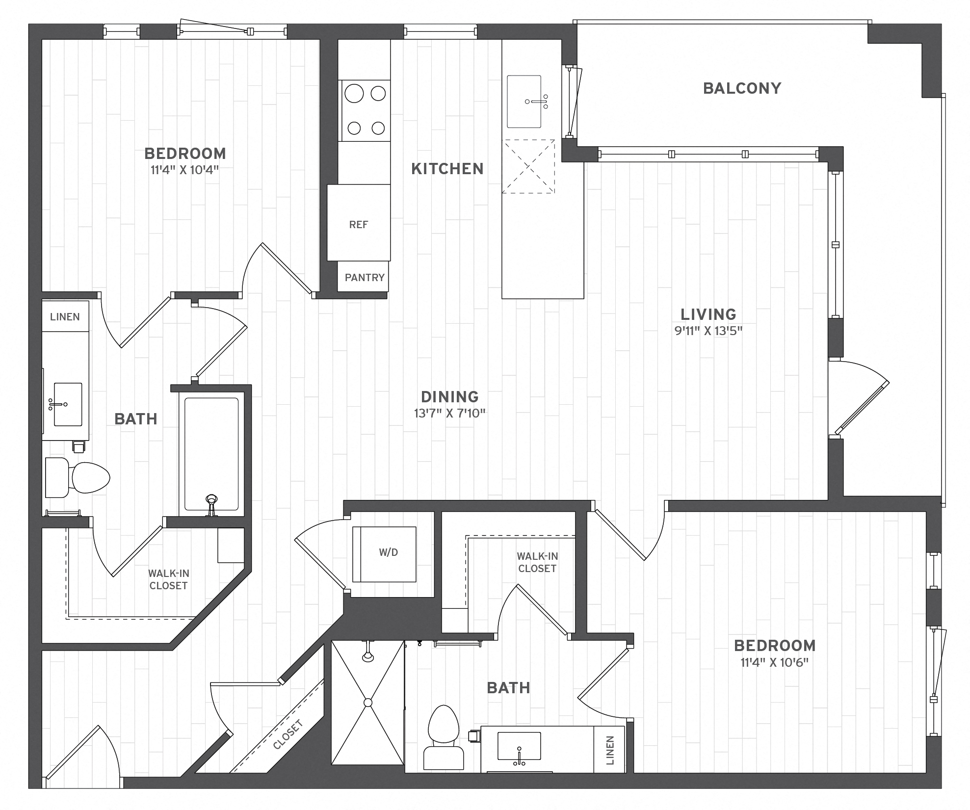 Floor Plan Image of Apartment Apt B-302